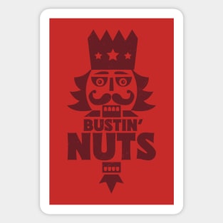 Bustin' Nuts // Funny Christmas Nutcracker Sticker